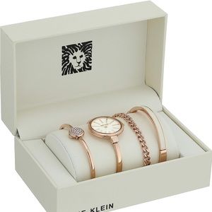 Anne Klein Watch Bracelet Set